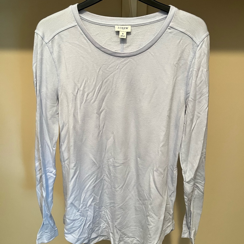 J. Crew Light Blue Long Sleeve Tee